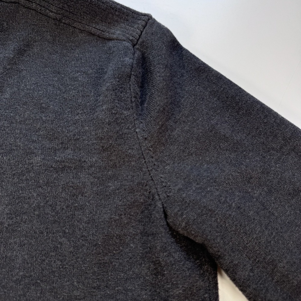 BANANA REPUBLIC Full Zip Hooded Military Sweater Jacket Mens Small Gray Knit - Picture 12 of 16